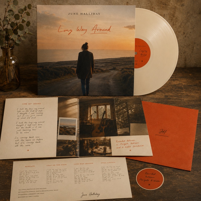 Long Way Around vinyl on the road