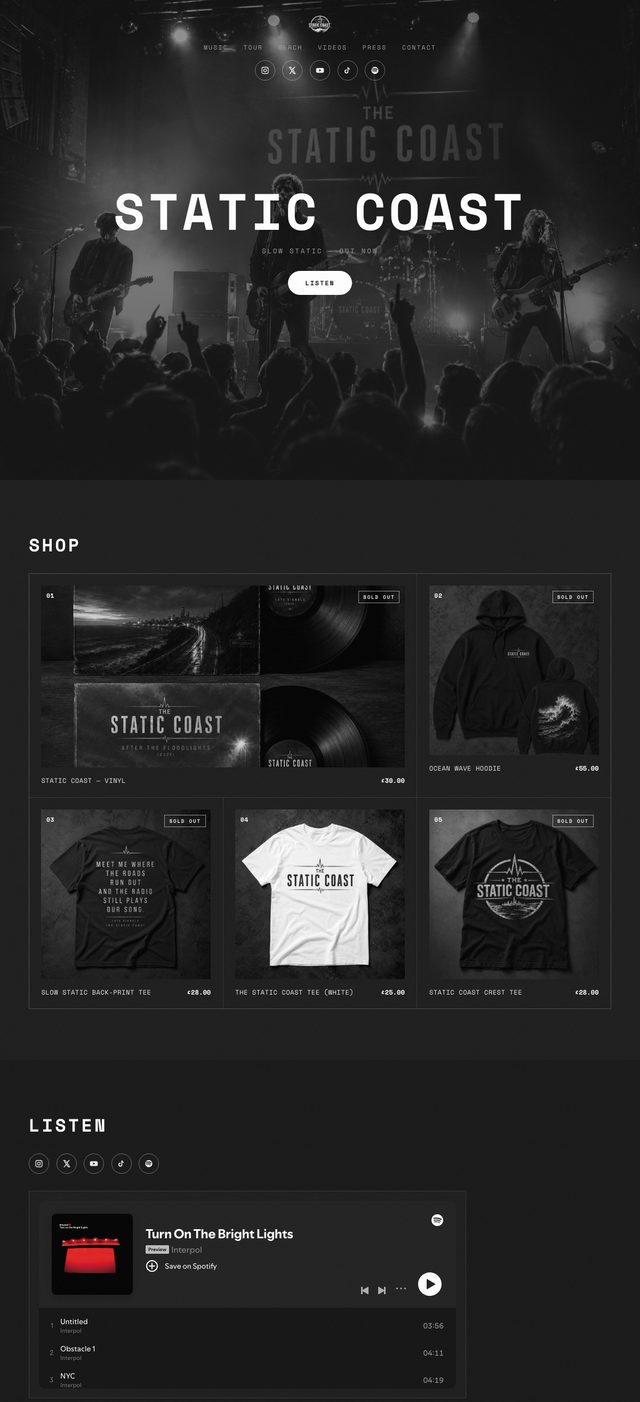 Static theme preview